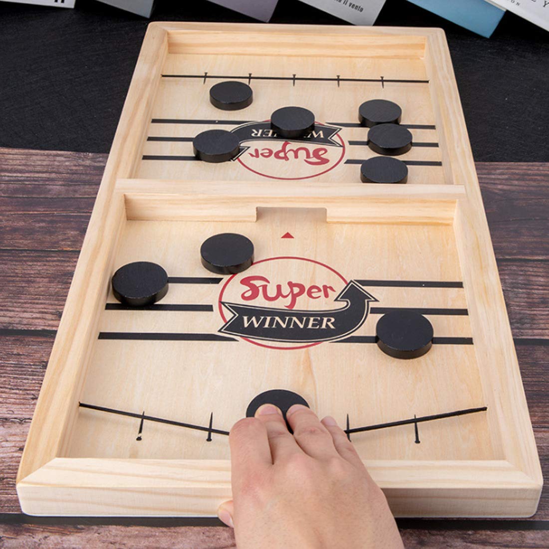 Fast Sling Puck Game ,Slingshot Games Toy,Paced Winner Board Games Toys for Kids & Adults Large Size
