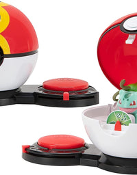 Pokemon Surprise Attack Game, Featuring Pikachu and Bulbasaur - 2 Surprise Attack Balls - 6 Attack Disks - Toys for Kids and Pokémon Fans

