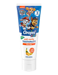 Orajel Kids Paw Patrol Anti-Cavity Fluoride Toothpaste, Natural Fruity Bubble Flavor, 4.2oz Tube
