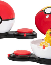Pokemon Surprise Attack Game, Featuring Pikachu and Bulbasaur - 2 Surprise Attack Balls - 6 Attack Disks - Toys for Kids and Pokémon Fans

