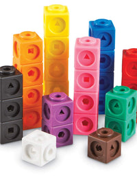 MathLink Cubes, Back to School Activities, Homeschool, Classroom Games for Teachers, Educational Counting Toy, Math Cubes, Linking Cubes, Early Math Skills, Math Manipulatives, Set of 100 Cubes, STEM toys
