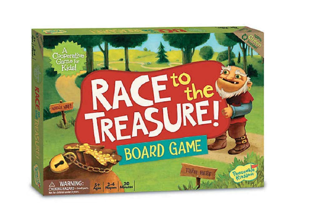 Peaceable Kingdom Race to the Treasure! Beat the Ogre Cooperative Game for Kids