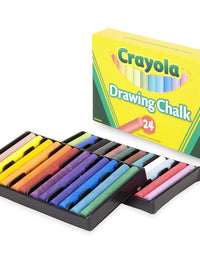 Crayola Drawing Chalk Sticks, Assorted Colors, Box Of 24

