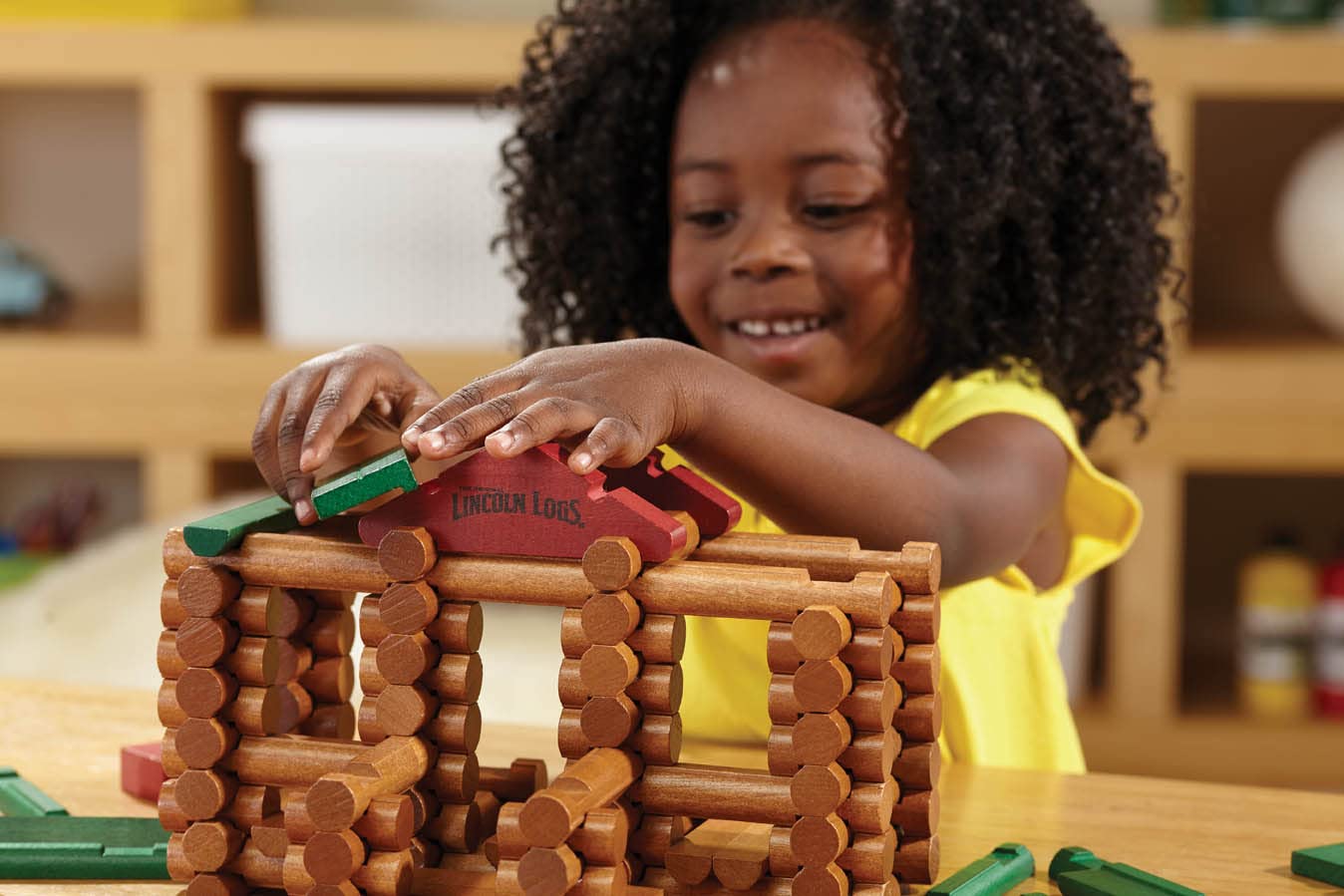 Lincoln Logs –100th Anniversary Tin-111 Pieces-Real Wood Logs-Ages 3+ - Best Retro Building Gift Set for Boys/Girls - Creative Construction Engineering – Top Blocks Game Kit - Preschool Education Toy, Brown (854)