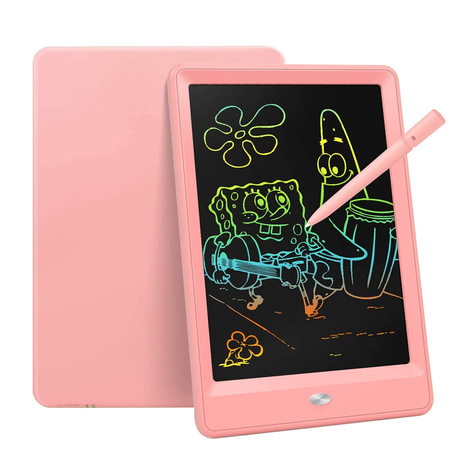 Bravokids Toys for 3-6 Years Old Girls Boys, LCD Writing Tablet 10 Inch Doodle Board, Electronic Drawing Tablet Drawing Pads, Educational Birthday Gift for 3 4 5 6 7 8 Years Old Kids Toddler (Pink)
