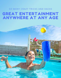 pindaloo Skill Game Toy with 2 Balls- Gifts for Kids and Adults Indoor & Outdoor Games, Ball Toys for Boys, Girls, & Teens - Gift Ideas for Teens, Fun Stuff , Develops Motor & Juggling Skills -Blue
