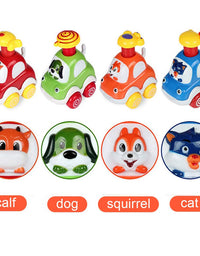 Baby Toy Cars for 1 Year Old Toddler Cartoon Wind up Cars for 2 Year Old Boys Birthday Gift Toys Age 1
