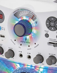 Singing Machine Karaoke Machine, White (SML385BTW)
