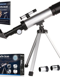 Surefect Nasa Lunar Telescope for Kids Capable of 90x Magnification, Includes 2 Eyepieces - Portable & Easy To Use Lightweight Portable Telescope
