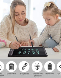 LCD Writing Tablet Colorful Doodle Board Drawing Pad for Kids Erasable Electronic Painting Pads Learning Educational Toy Gift for Age 3 4 5 6 7 8 Year Old Girls Boys Toddlers
