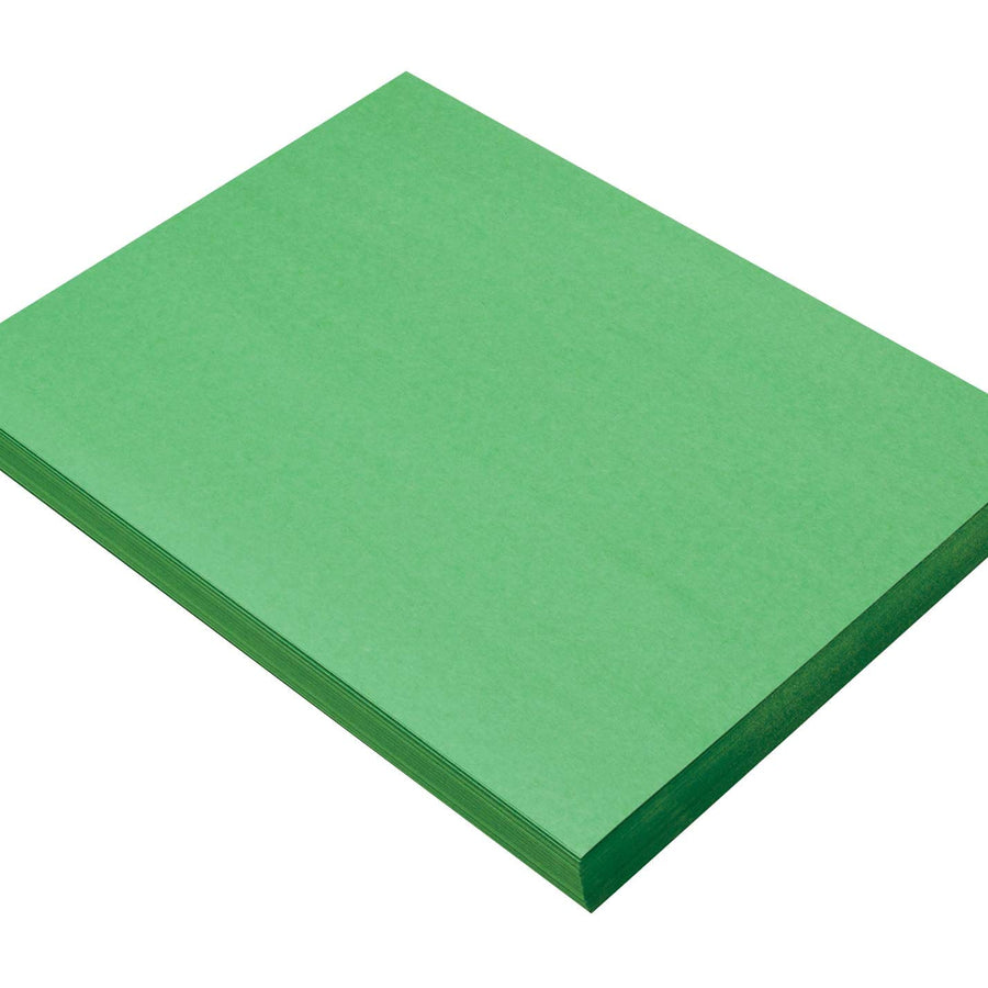 SunWorks Heavyweight Construction Paper, 9 x 12 Inches, Holiday Green, 100 Sheets