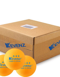 KEVENZ 60-Pack 3 Star Ping Pong Balls,Advanced Table Tennis Ball,Bulk Outdoor Ping Pong Balls (Orange, White)
