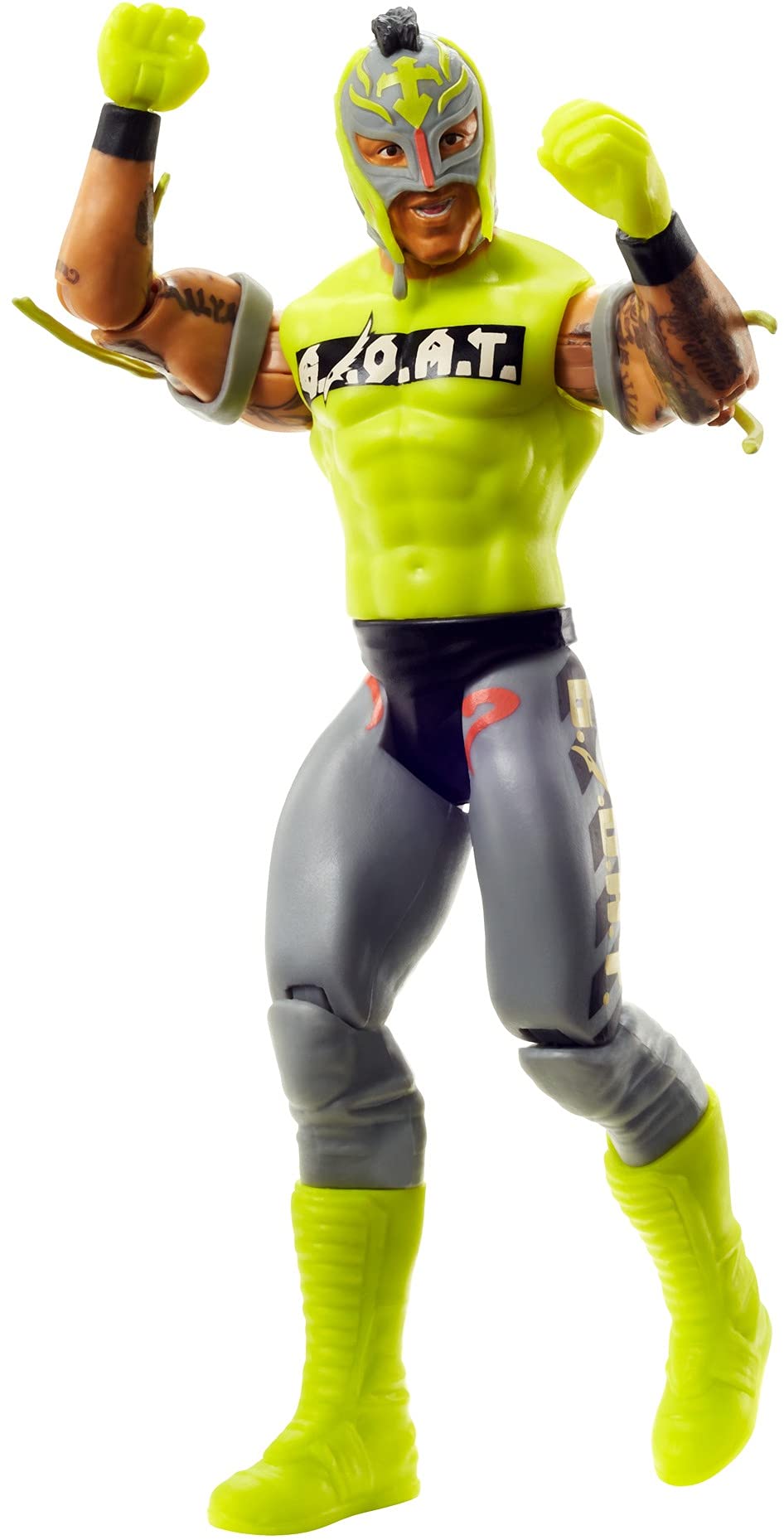 WWE Rey Mysterio Action Figure Series 124 Action Figure Posable 6 in Collectible for Ages 6 Years Old and Up