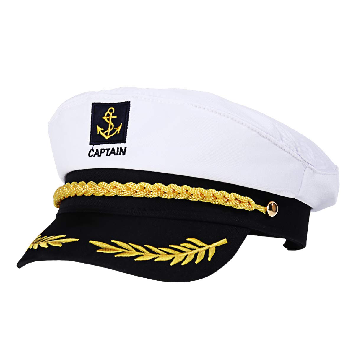 BESTOYARD Captain Hat Cap Costume Navy Marine Admiral Hat for Costume Accessory