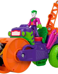 Fisher-Price Imaginext DC Super Friends The Joker Steamroller, Figure and Vehicle Set for Preschool Kids Ages 3 Years & up
