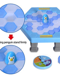 SS Save Penguin On Ice Game, Penguin Trap Break ice Activate Family Party Ice Breaking Kids Puzzle Table Knock Block
