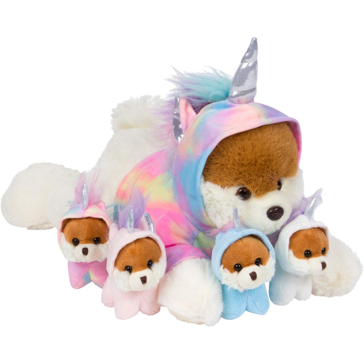 Unicorn Stuffed Animals for Girls Ages 3 4 5 6 7 8 Years; Stuffed Mommy Unicorn with 4 Baby Unicorns in her Tummy; Toy Unicorn Pillows for Girls