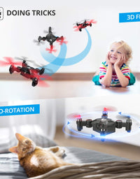 Holy Stone HS190 Foldable Mini Nano RC Drone for Kids Gift Portable Pocket Quadcopter with Altitude Hold 3D Flips and Headless Mode Easy to Fly for Beginners

