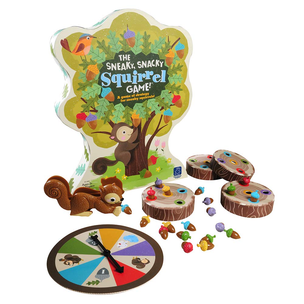 Educational Insights The Sneaky, Snacky Squirrel Game for Preschoolers & Toddlers, for Boys & Girls, Ages 3+