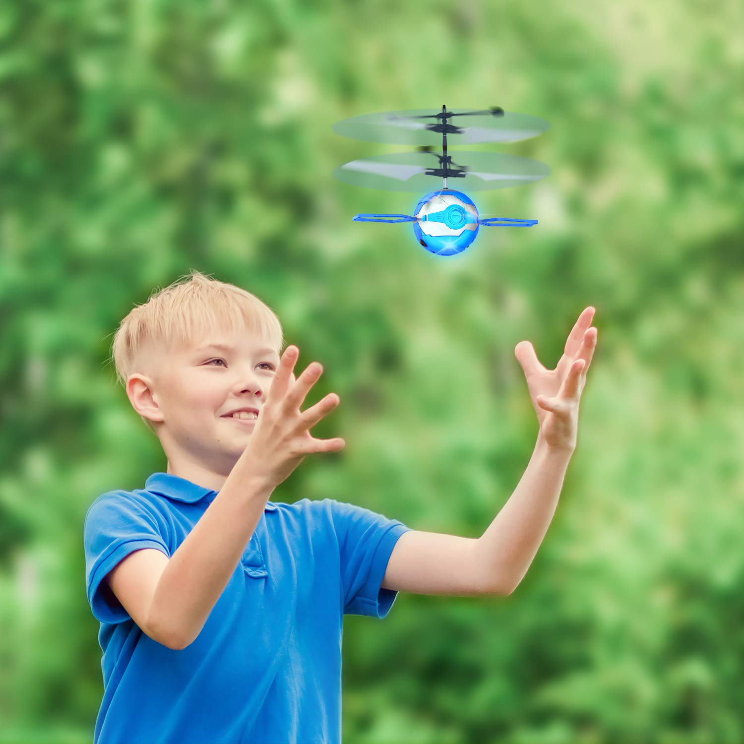CUKU Flying Toy Ball,Infrared Induction UFO RC Flying Toy,Built-in LED Flying Drone Indoor and Outdoor Games,UFO Flying Ball Toys for 6 7 8 9 10 Year Old Boys and Girls