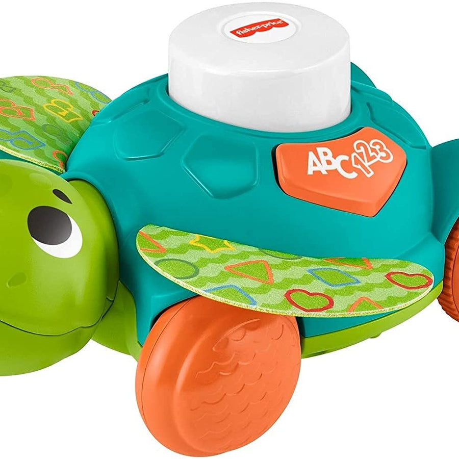 Fisher-Price Linkimals Sit-to-Crawl Sea Turtle, Light-up Musical Crawling Toy for Baby