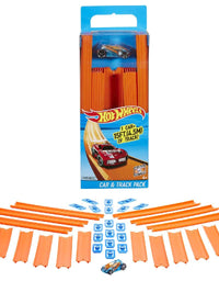 Hot Wheels Track Builder Straight Track with Car 15 Feet [Styles May Vary]
