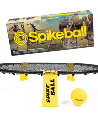 Spikeball Game Set - Played Outdoors, Indoors, Lawn, Yard, Beach, Tailgate, Park - Includes 1 Ball, Drawstring Bag, and Rule Book - Game for Boys, Girls, Teens, Adults, Family
