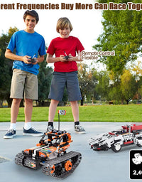 3-in-1 STEM Remote Control Building Kits-Tracked Car/Robot/Tank, 2.4Ghz Rechargeable RC Racer Toy Set Gift for 8-12,14 Year Old Boys and Girls, Best Engineering Science Learning Kit for Kids (392pcs)
