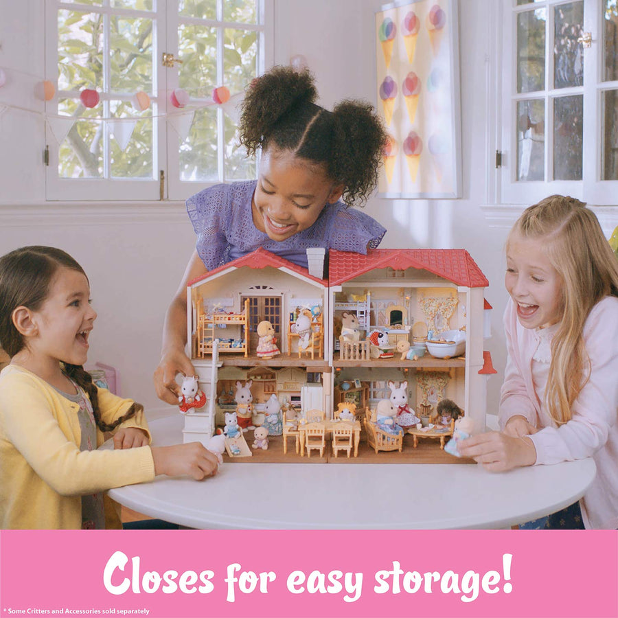 Calico Critters Red Roof Country Home Gift set