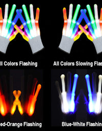 LED Gloves Cool Toys for Kids Toys for 3-15 Year Old Boys Gifts for Girls Boy Light Up Gloves Glowing Costume Party Favors Halloween Christmas Stocking Stuffers Toys for Boys Girls11
