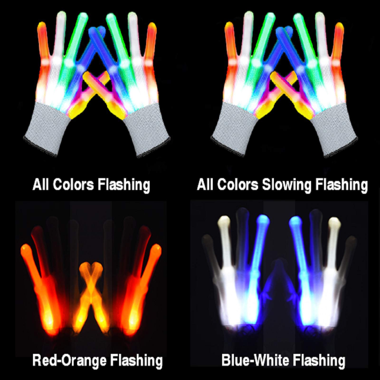 LED Gloves Cool Toys for Kids Toys for 3-15 Year Old Boys Gifts for Girls Boy Light Up Gloves Glowing Costume Party Favors Halloween Christmas Stocking Stuffers Toys for Boys Girls11
