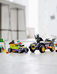 LEGO DC Batman: Batman vs. The Joker: Batmobile Chase 76180 Collectible Building Toy; Includes Batman, Batgirl and The Joker Minifigures Plus Buildable Batmobile and Hot Rod, New 2021 (136 Pieces)
