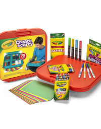 Crayola Create 'N Carry Art Set, 75 Pieces, Art Gift for Kids, Ages 5 & Up
