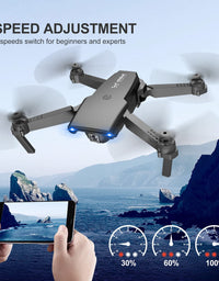 NEHEME NH525 Foldable Drones with 720P HD Camera for Adults, RC Quadcopter WiFi FPV Live Video, Altitude Hold, Headless Mode, One Key Take Off for Kids or Beginners with 2 Batteries

