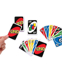 UNO Family Card Game, with 112 Cards in a Sturdy Storage Tin, Travel-Friendly, Makes a Great Gift for 7 Year Olds and Up [Amazon Exclusive]
