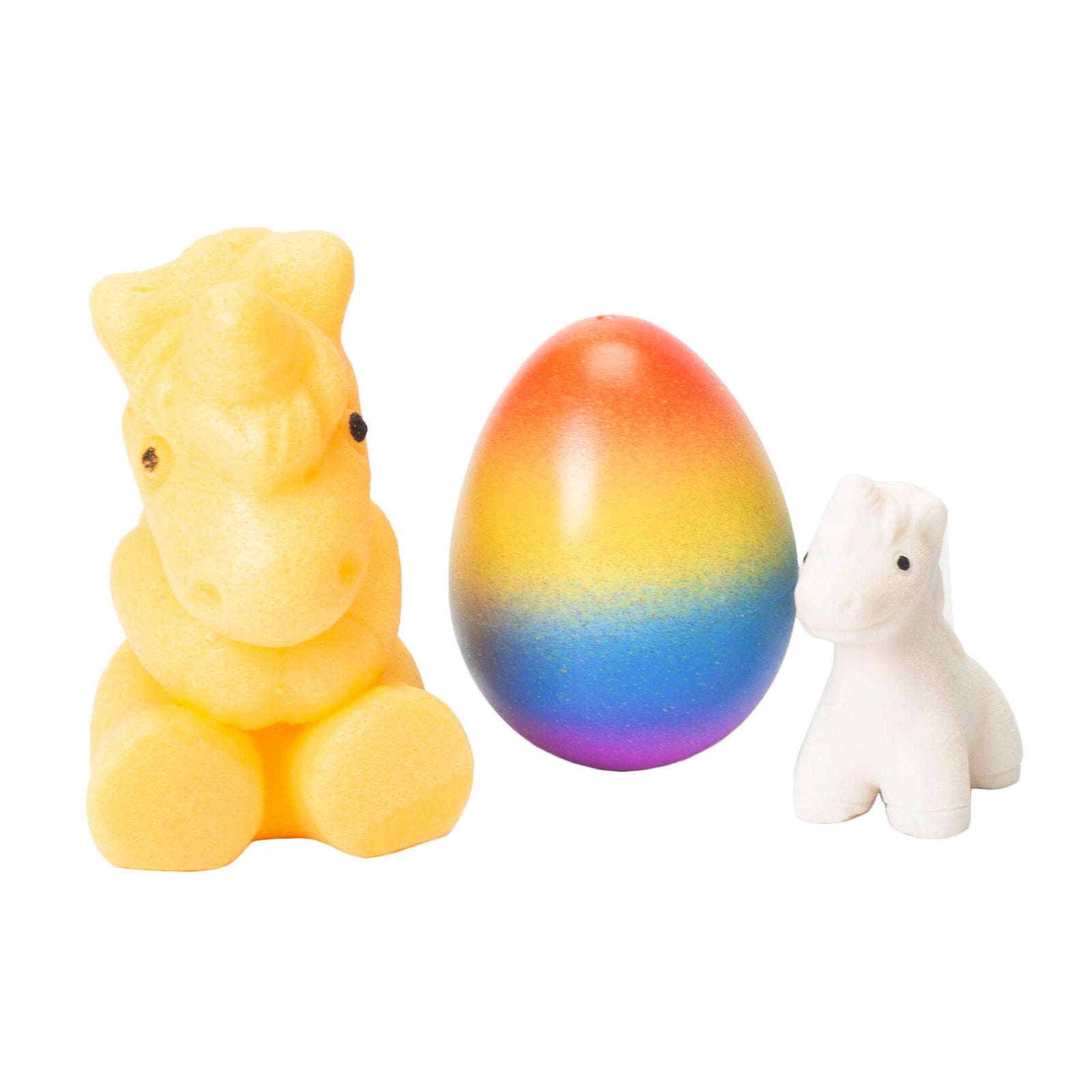 Set of 2 Surprise Growing Unicorn Hatching Rainbow Egg Kids Toys, Assorted Colors
