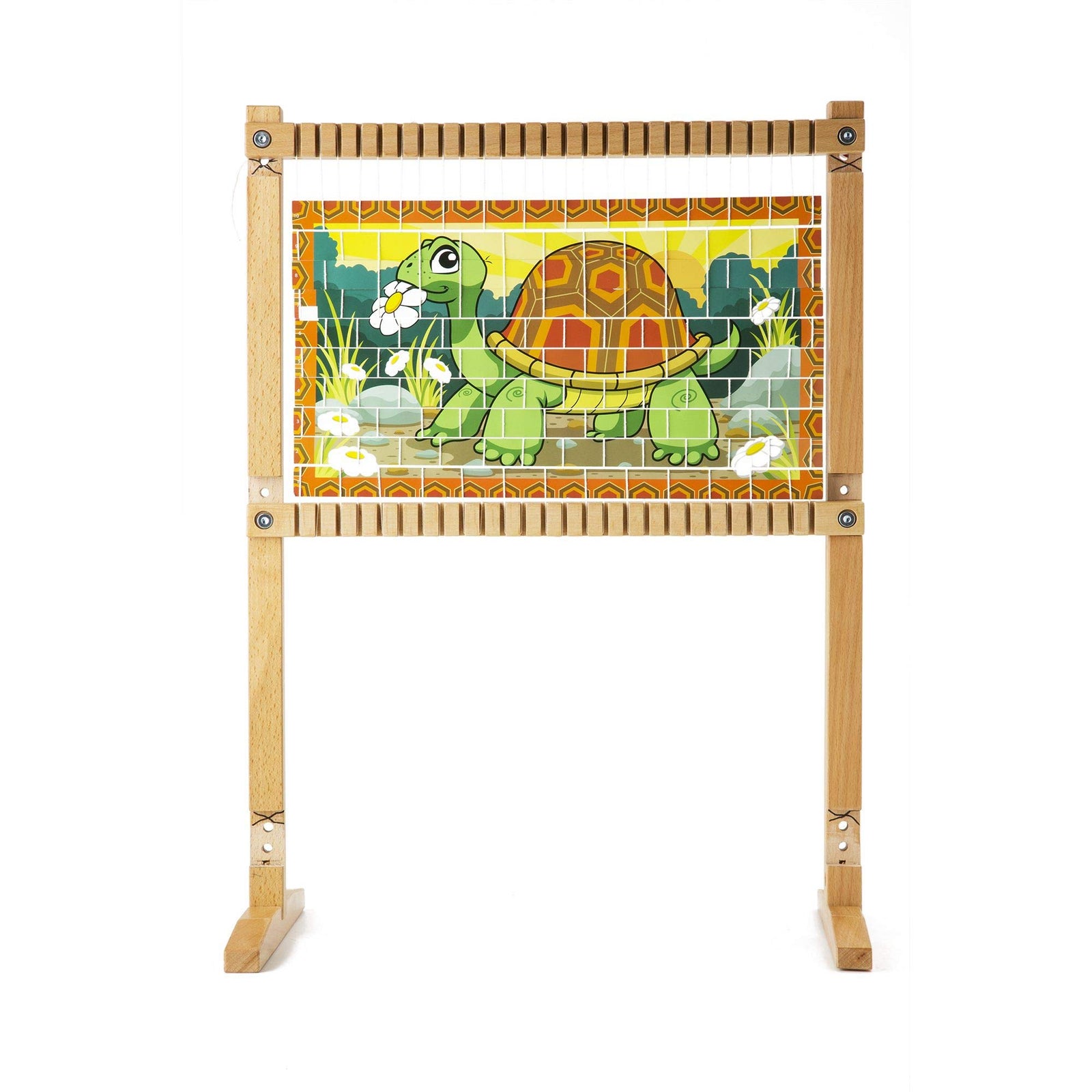 Melissa & Doug Wooden Multi-Craft Weaving Loom: Extra-Large Frame (22.75 x 16.5 inches)