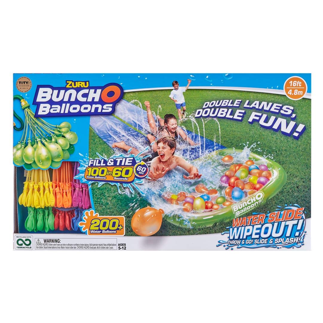 Bunch O Balloons Water Slide Wipeout (2 x Lane) (6 x by ZURU, (Model: 5698)