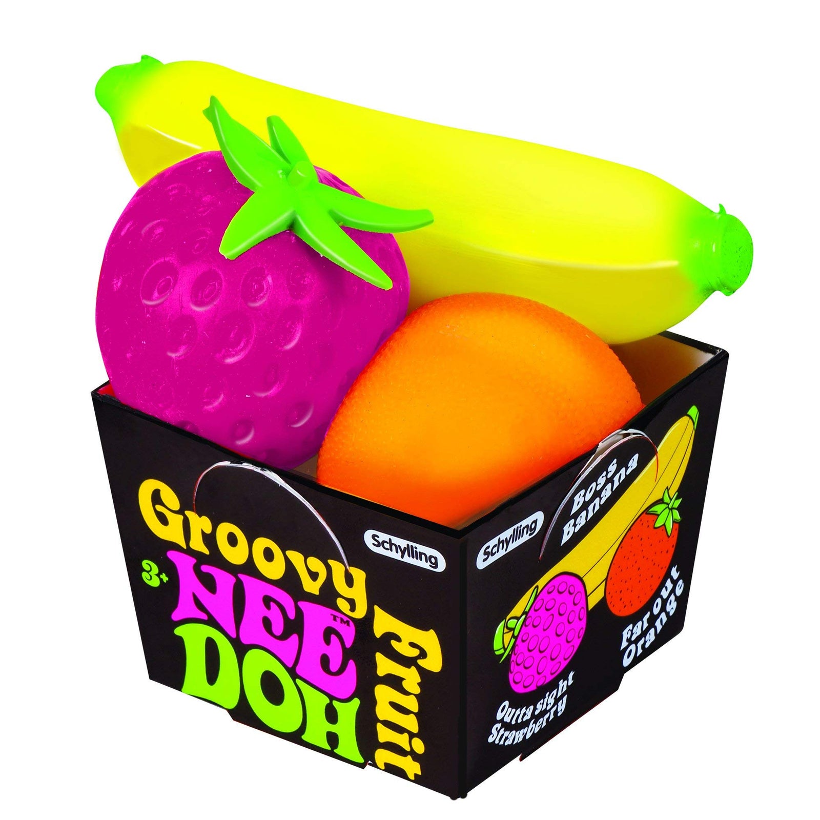 Schylling Nee Doh Groovy Fruit - Novelty Toy (GFND)