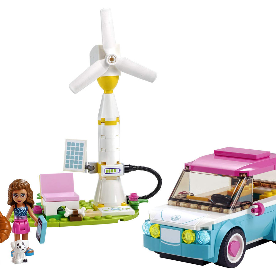 LEGO Friends Olivia's Electric Car 41443 Building Kit; Creative Gift for Kids; New Toy Inspires Modern Living Play, New 2021 (183 Pieces)