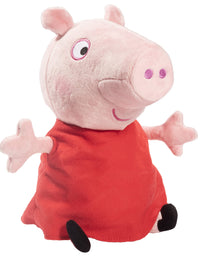 Peppa Pig Hug N' Oink Plush Stuffed Animal Toy, Large 12" - Press Peppa's Belly to Hear Her Talk, Giggle & Oink - Ages 18+ Months
