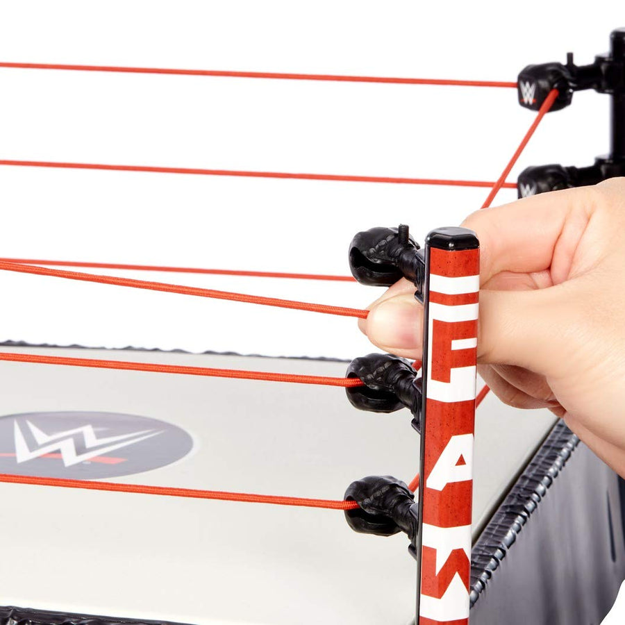 WWE Superstar 14-inch Ring with Authentic Logo, Flexible Ropes & Spring-loaded Mat for Bouncing Action  [Amazon Exclusive]