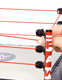 WWE Superstar 14-inch Ring with Authentic Logo, Flexible Ropes & Spring-loaded Mat for Bouncing Action  [Amazon Exclusive]
