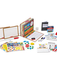 Melissa & Doug School Time! Classroom Play Set Game - Be Teacher or Student
