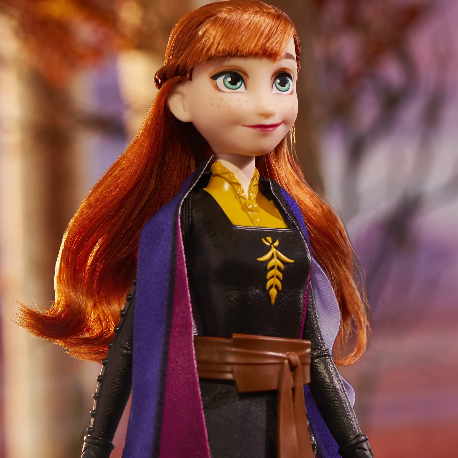 Disney Frozen 2 Frozen Shimmer Anna Fashion Doll, Skirt, Shoes, and Long Red Hair, Toy for Kids 3 Years Old and Up