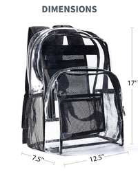Vorspack Clear Backpack Heavy Duty PVC Transparent Backpack
