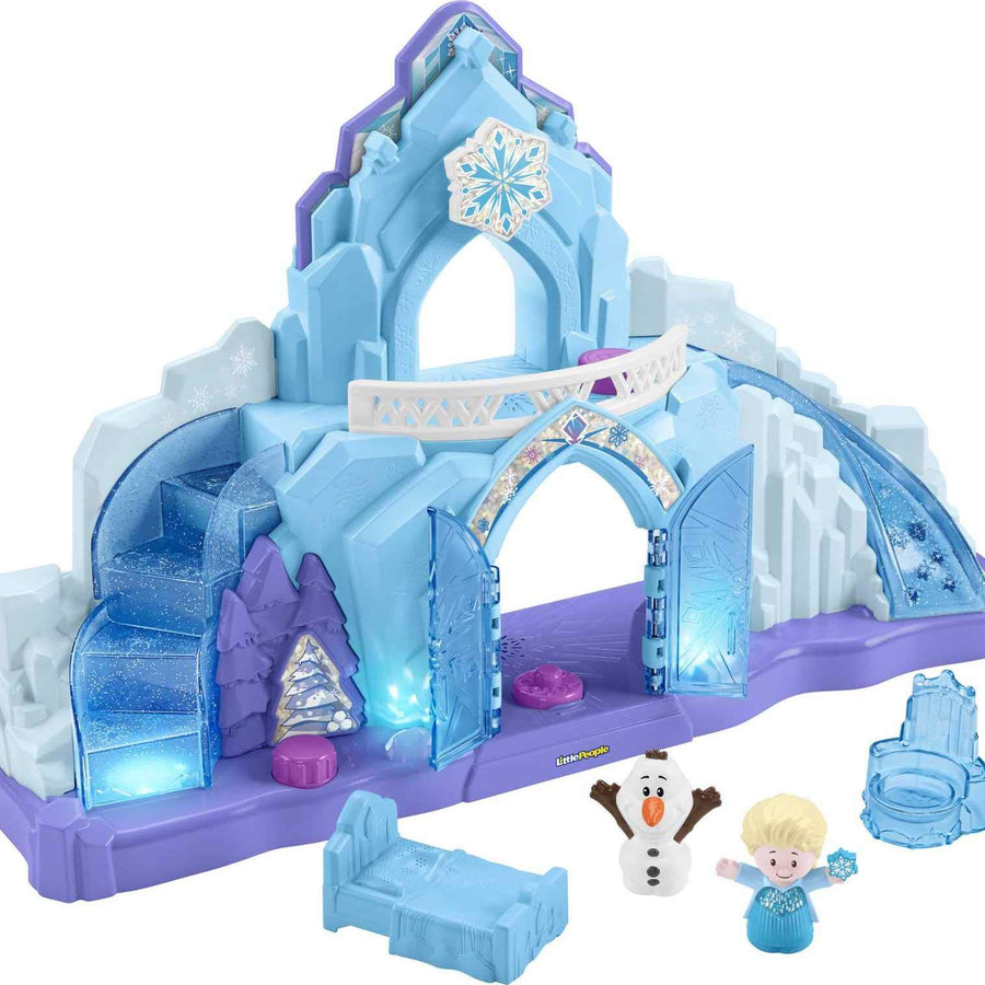 Disney Frozen Elsa's Ice Palace by Little People, Musical Light-Up Playset Featuring Elsa and Olaf, Dazzling Lights, Sounds, and the Hit Song, "Let It Go"!