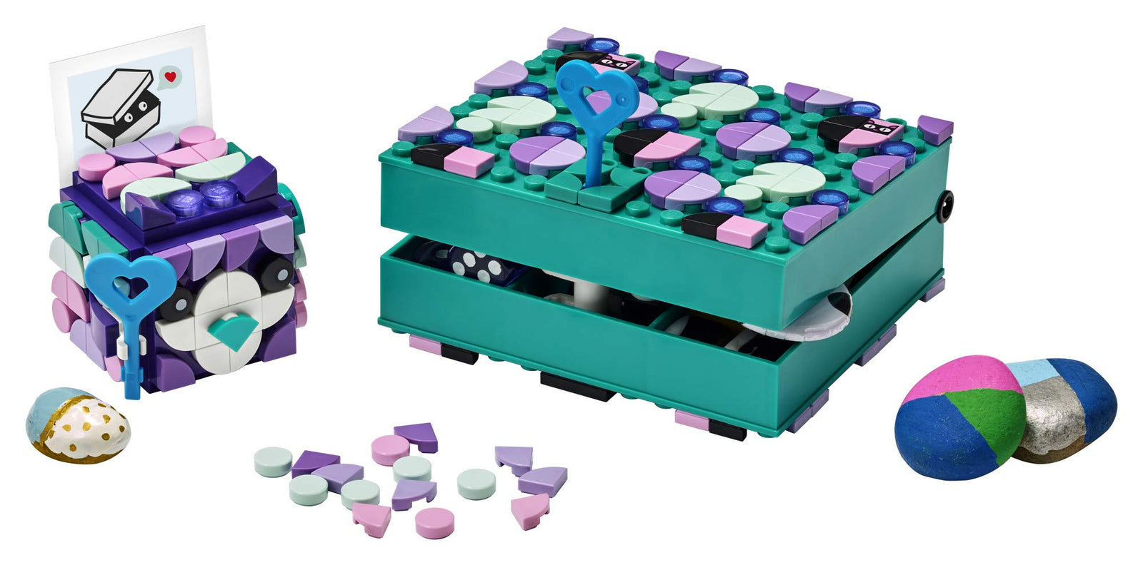LEGO DOTS Secret Boxes 41925 DIY Craft Decorations Kit; Makes a Creative Gift for Kids Who Want to Make Cool Designs, New 2021 (273 Pieces)