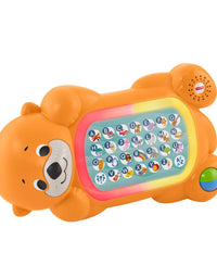 Fisher-Price Linkimals A to Z Otter - Interactive Educational Toy with Music & Lights for Baby Ages 9 Months & Up, Multicolor
