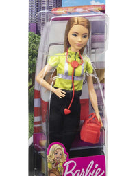 Barbie Paramedic Doll, Petite Brunette (12-in), Role-play Clothing & Accessories: Stethoscope, Medical Bag, Great Toy Gift for Ages 3 Years Old & Up
